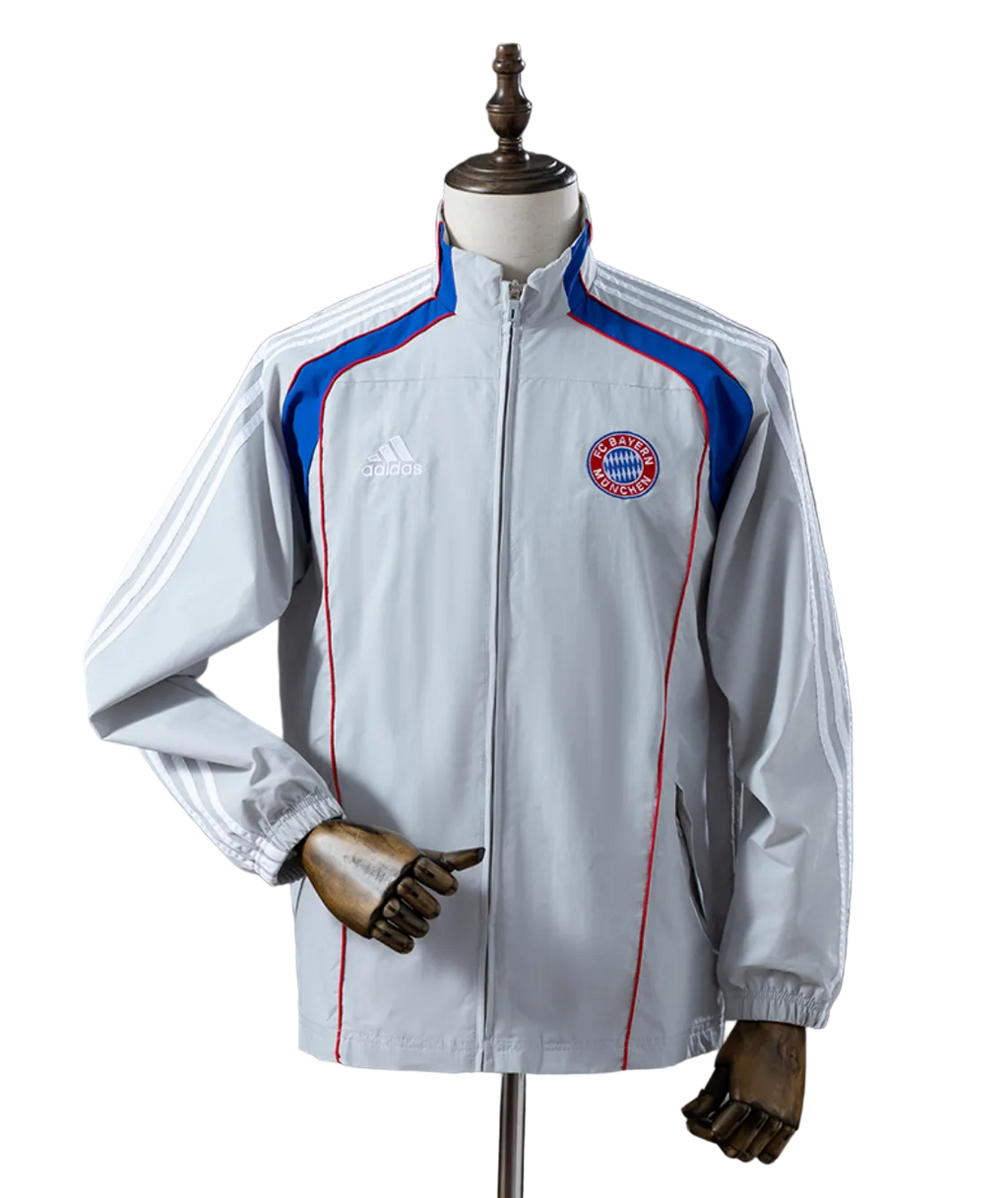 Veste Coupe-Vent Bayern Munich Gris Clair