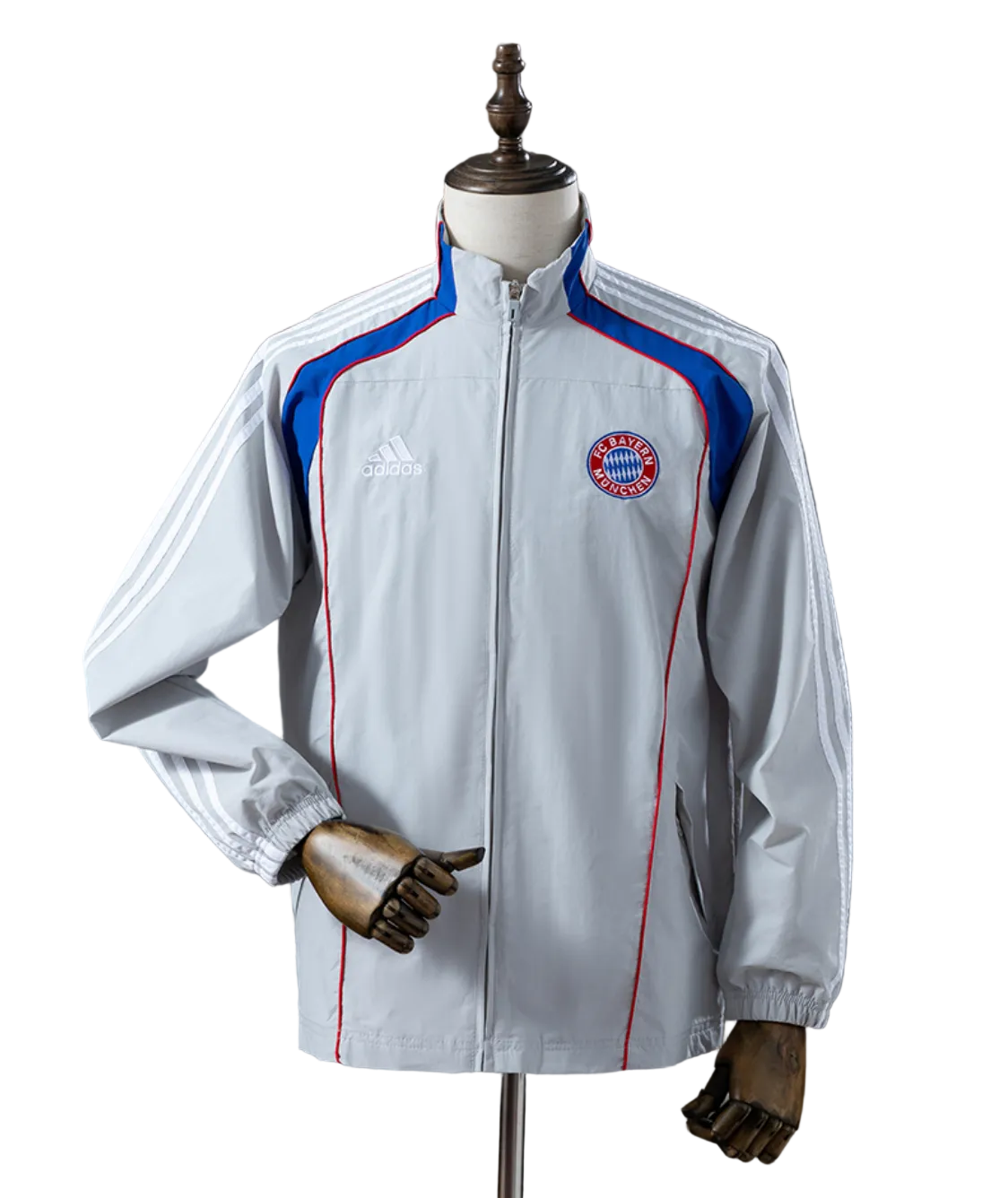 Veste Coupe-Vent Bayern Munich Gris Clair