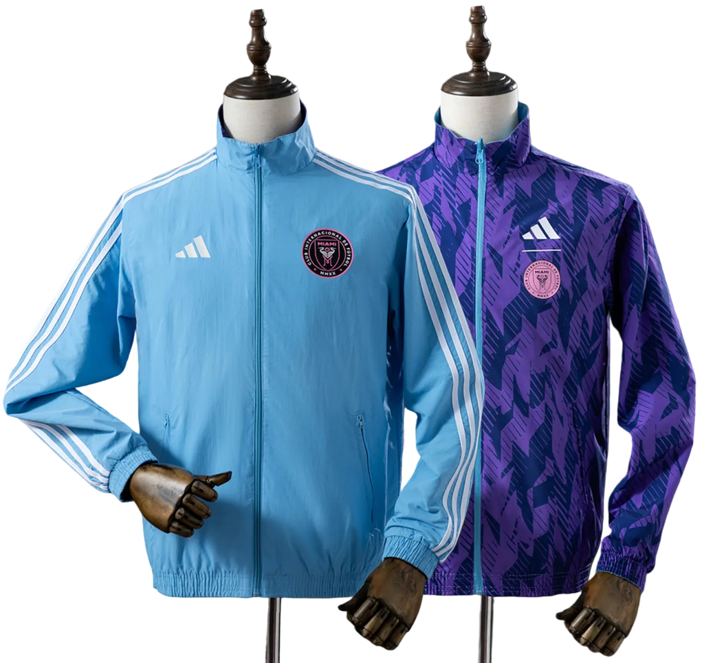 Inter Miami Reversible Anthem Jacket Windbreaker – Blue-Purple