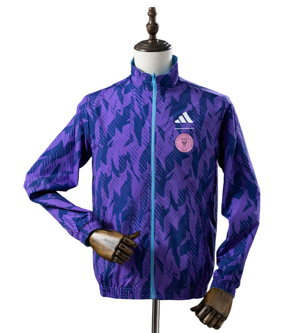 Inter Miami Reversible Anthem Jacket Windbreaker – Blue-Purple