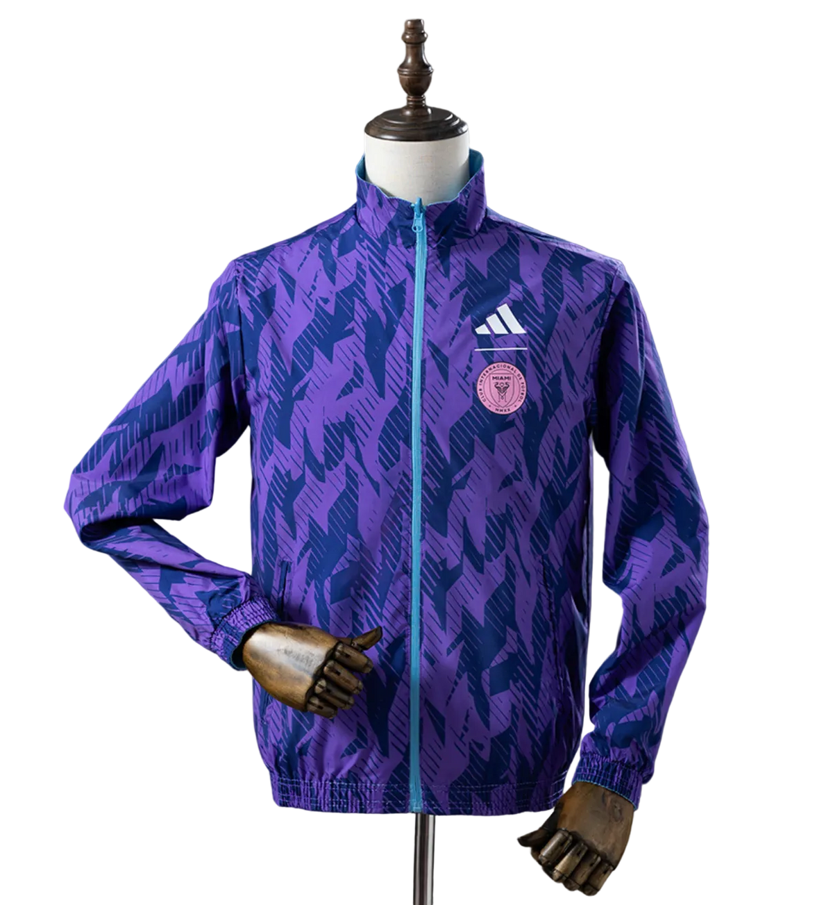 Inter Miami Reversible Anthem Jacket Windbreaker – Blue-Purple