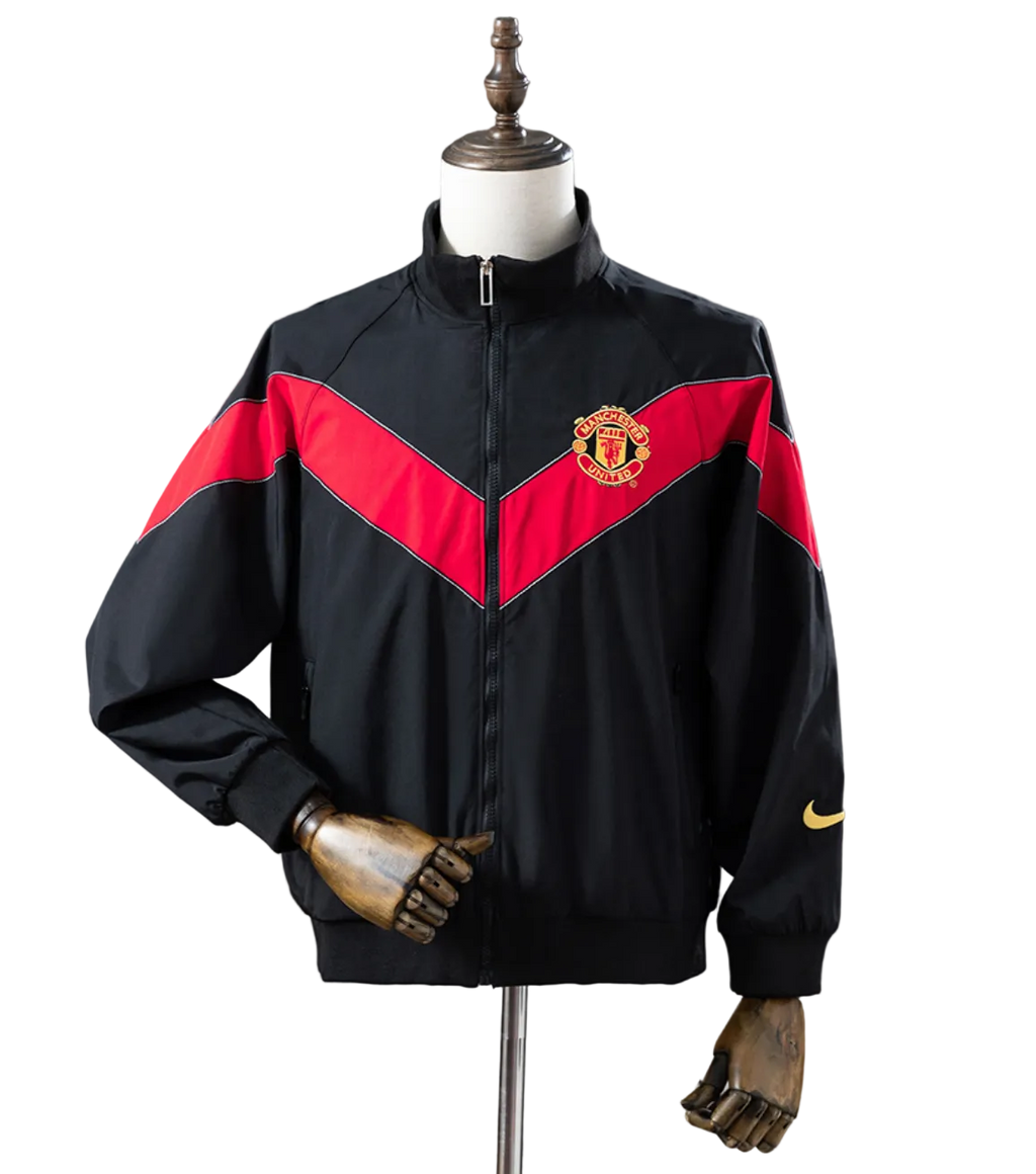 Veste Coupe-Vent Rétro Manchester United 2006-2007 – Noire