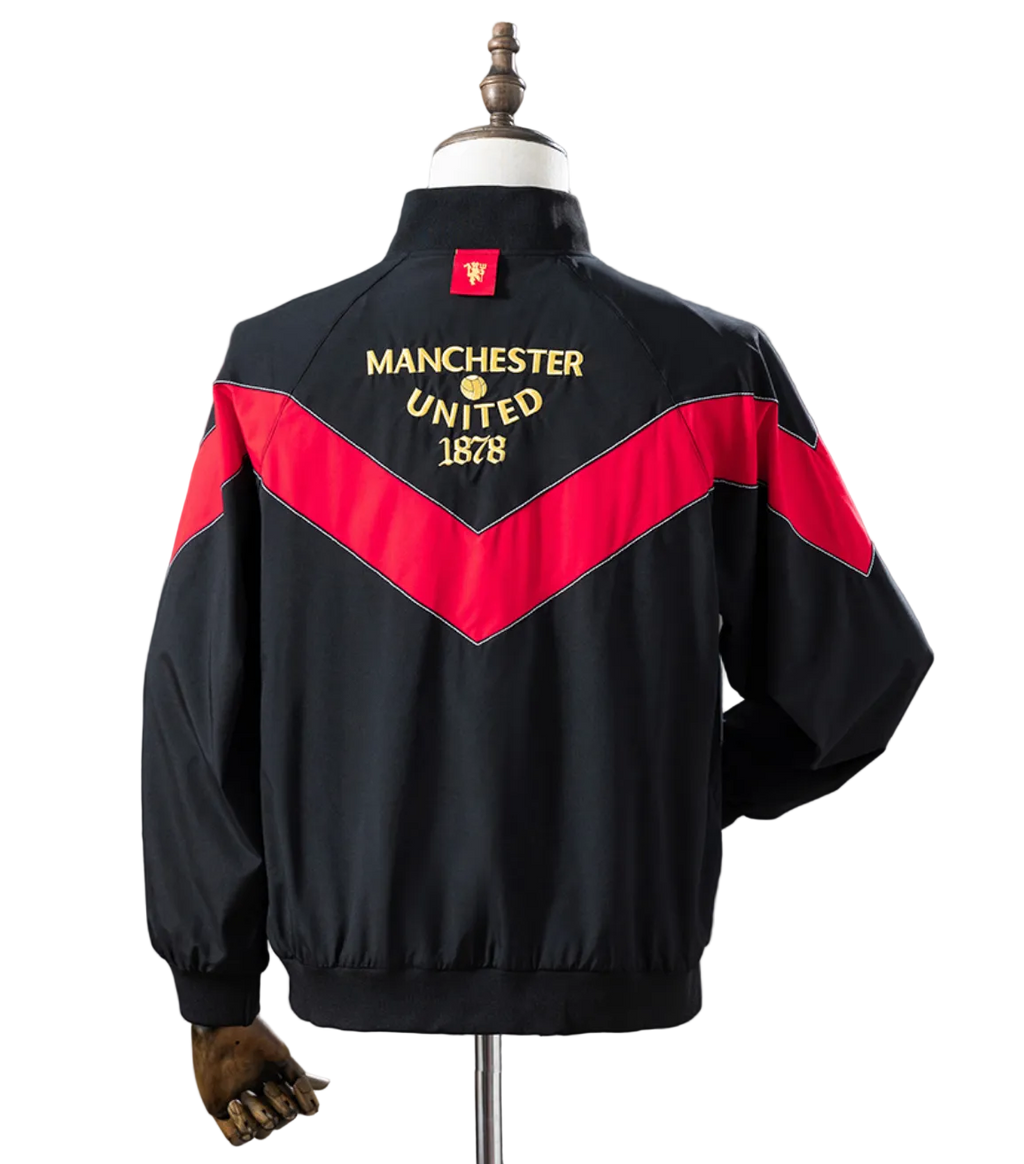 Veste Coupe-Vent Rétro Manchester United 2006-2007 – Noire