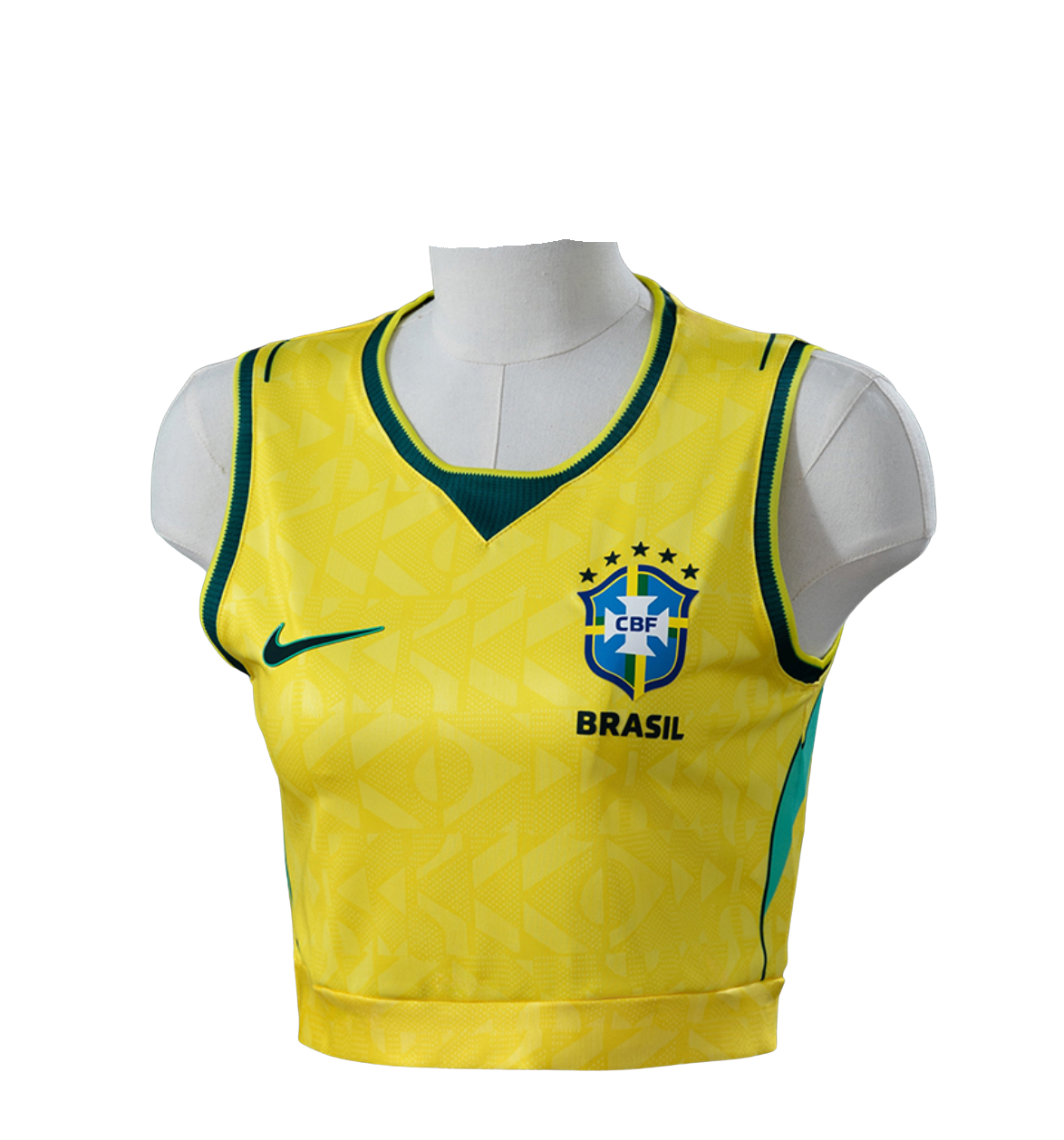 Brazil 2026 Women’s Crop Tank Top Home Jersey